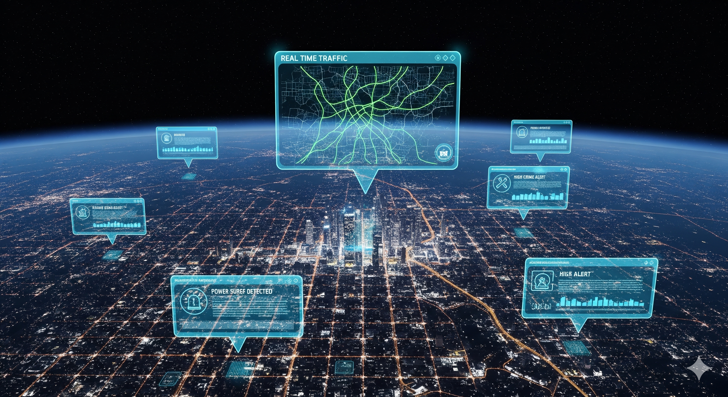 satellite view of earth